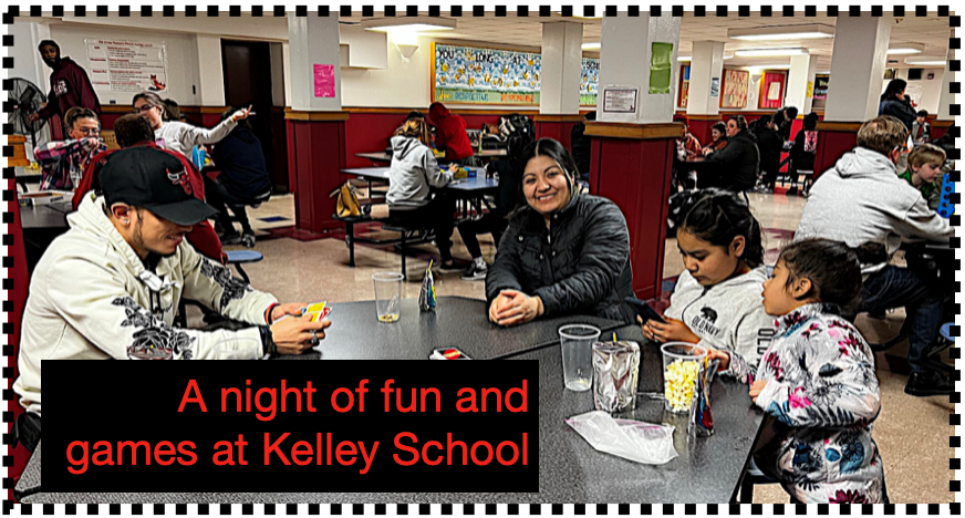 Families and members of Newark CSD playing games 