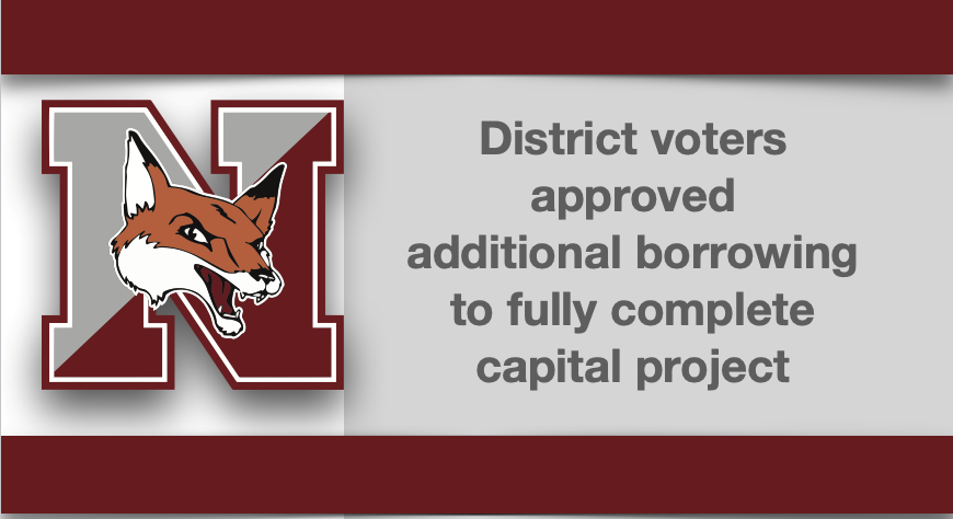 District voters approved additional borrowing to fully complete capital project