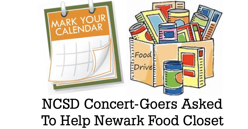 NCSD Concert-Goers asked to help newark food closet