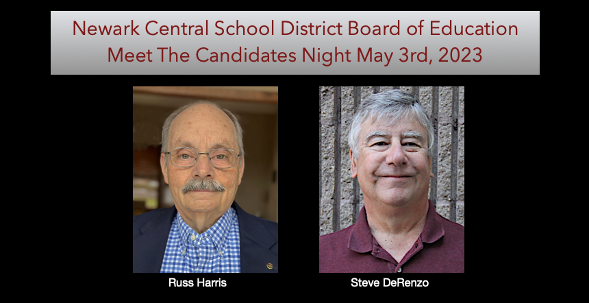 Newark Central School District Board of Education Meet the Candidates Night May 3rd, 2023