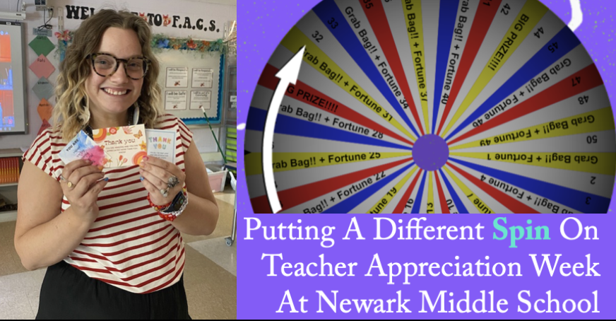 Putting a Different Spin on Teacher Appreciation Week at Newark MIddle School